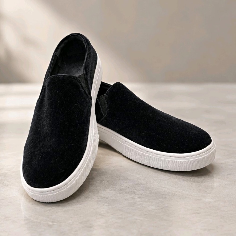 Sam Edelman Lacey Women's Slip-On Sneaker Black/White US 9.5 M EU 39.5